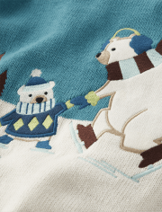 Jersey Oso Polar Bordado Niño - Nordic Adventure