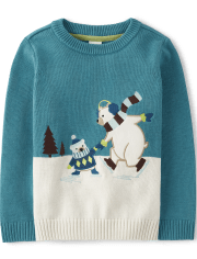 Jersey Oso Polar Bordado Niño - Nordic Adventure