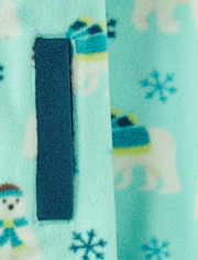 Boys Polar Bear Glacier Fleece Half-Zip Pullover - Nordic Adventure