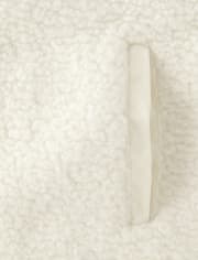 Kids Polar Bear Sherpa Zip-Up Hoodie - Nordic Adventure