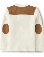 Boys Colorblock Thermal Henley Top