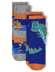 Boys Dino Crew Socks - Dino Friends