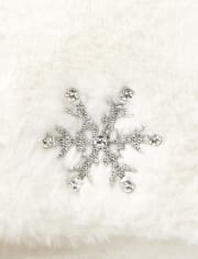 Girls Faux Fur Snowflake Bag
