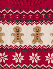 Femme Famille assortie Chandails jacquard en pain d'épice - Holiday Express