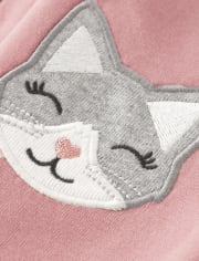 Girls Applique Cat Leggings - Ladies And Gentlemen