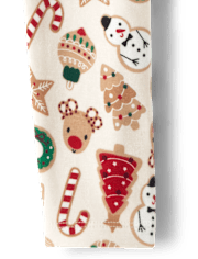Girls Christmas Cookie Leggings - Christmas Cabin