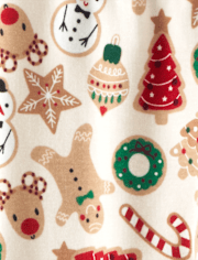 Girls Christmas Cookie Leggings - Christmas Cabin