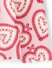 Girls Lace Heart Top - Valentine Cutie