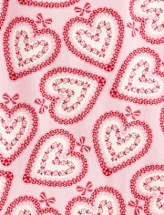 Girls Lace Heart Top - Valentine Cutie