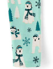 Girls Polar Bear Leggings - Nordic Adventure