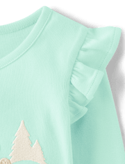 Haut brodé ours polaire Flutter pour filles - Nordic Adventure