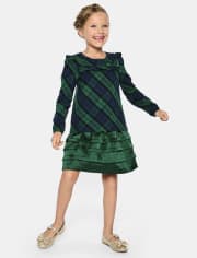 Girls Pintuck Skirt - Nutcracker