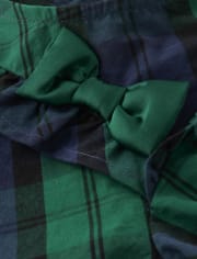 Girls Plaid Ruffle Top - Nutcracker