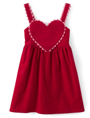 Girls Heart Skirtall - Valentine Cutie