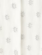 Girls Metallic Snowflake Tights - Silent Night