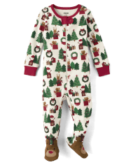 Baby Matching Family Christmas Footed One-Piece Pajamas - Gymmies