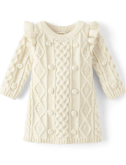 Baby Girls Matching Family Cable Knit Sweater Dress - Mandy Moore for Gymboree
