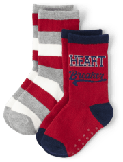 Boys Heartbreaker Socks 2-Pack - Valentine Cutie