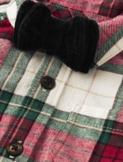 Baby Boys Matching Family Plaid Outfit Set - Christmas Cabin