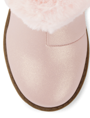 Girls Faux Fur Ankle Boots