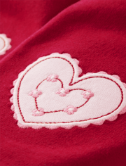 Pantalones tipo jogging con forma de corazón para niñas - Valentine Cutie