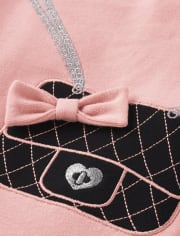 Haut brodé pour sac à main pour fille - Mesdames et messieurs