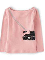 Haut brodé pour sac à main pour fille - Mesdames et messieurs