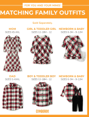 Mens Matching Family Plaid Button Up Shirt - Christmas Cabin
