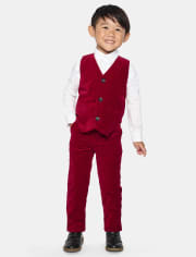 Boys Velvet Dress Pants - All Dressed Up