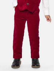 Boys Velvet Dress Pants - All Dressed Up