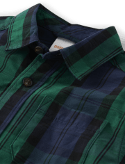 Chemise boutonnée à carreaux Papa et moi pour garçons - Casse-Noisette
