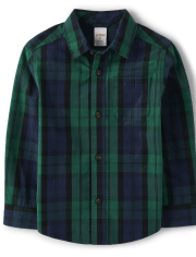 Chemise boutonnée à carreaux Papa et moi pour garçons - Casse-Noisette