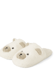 Unisex Adult Matching Family Polar Bear Slippers - Mandy Moore for Gymboree