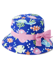 Girls Fish Bucket Hat - Splish-Splash