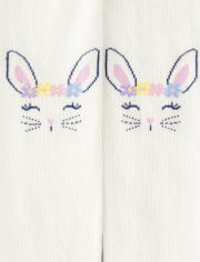 Girls Bunny Tights - Spring Celebrations