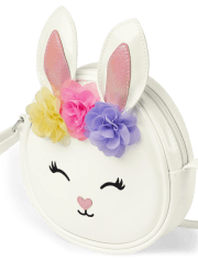 Bolso bandolera con conejita para niñas - Celebraciones de primavera