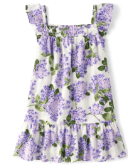 Cache-maillot à volants fleuri Fille - Splish-Splash