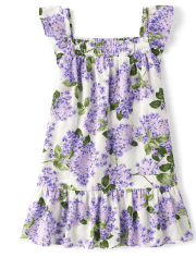 Girls Floral Ruffle Cover-Up - Splish-Splash