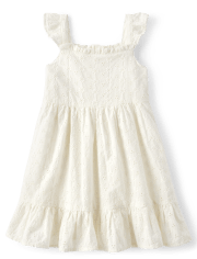 Robe flottante à œillets pour filles - Prairie Fields