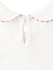 Girls Peter Pan Top - Garden Party