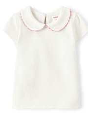 Girls Peter Pan Top - Garden Party
