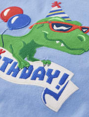 Haut brodé dinosaure pour garçon - Birthday Boutique
