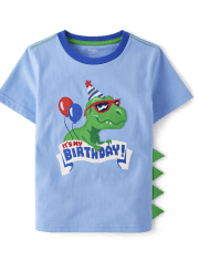 Haut brodé dinosaure pour garçon - Birthday Boutique