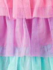 Girls Colorblock Tiered Tutu Skirt - Birthday Boutique