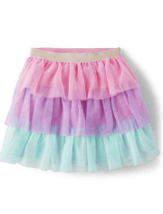 Girls Colorblock Tiered Tutu Skirt - Birthday Boutique