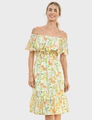Womens Mommy And Me Floral Off Shoulder Dress - Prairie Fields
