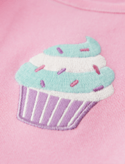 Girls Embroidered Cupcake Tutu Dress - Birthday Boutique