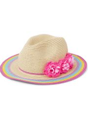 Girls Flower Sun Hat - Splish-Splash