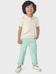 Boys Cable Knit Sweater Polo - Signs of Spring