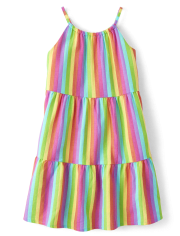 Girls Rainbow Tiered Cover-Up - Splish-Splash